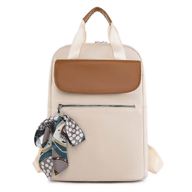 Women's Waterproof Oxford Cloth Large-Capacity Backpack