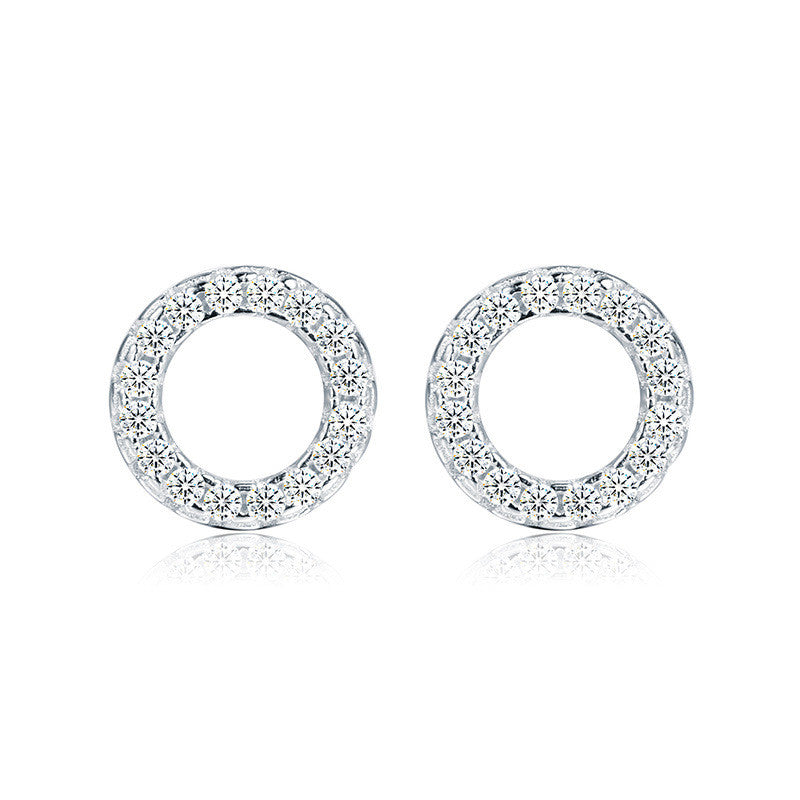 Minimalist S925 Silver Rose Gold Stud Earrings