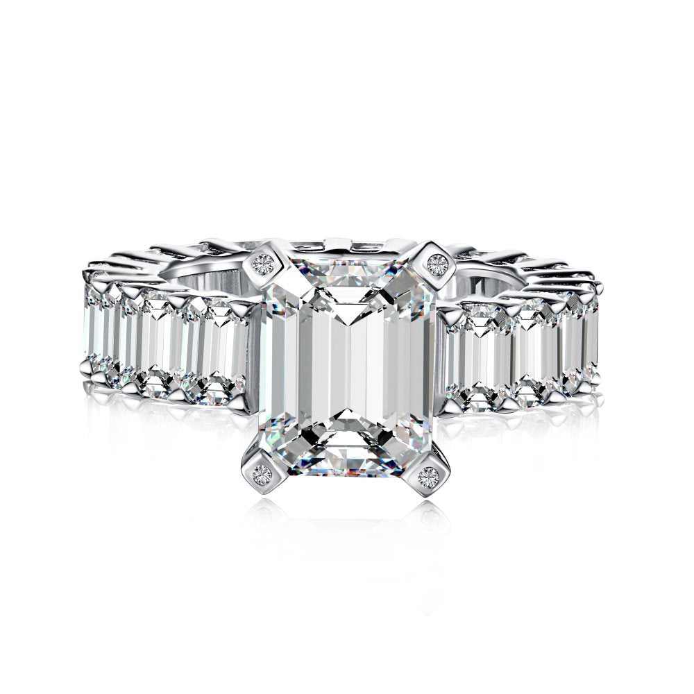 Light Luxury S925 Sterling Silver Zircon Ring for Women