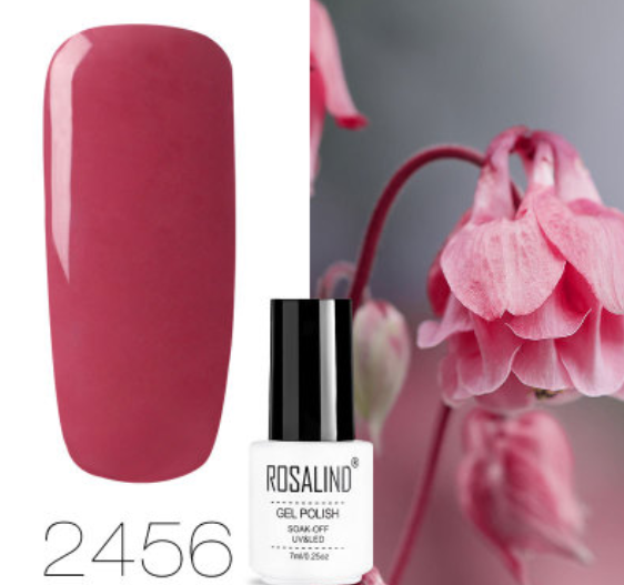 ROSALIND 10ml Pink Eco-Friendly UV Nail Gel (24 Colors) Karis Fashions