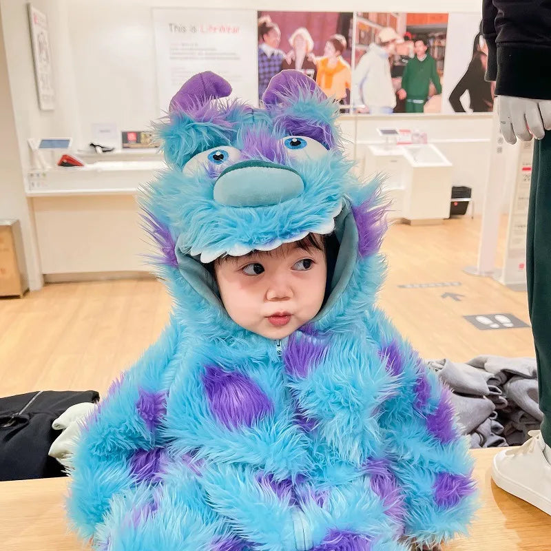Cute Animal Baby Jumpsuit With Hooded Zipper Karis Fashions