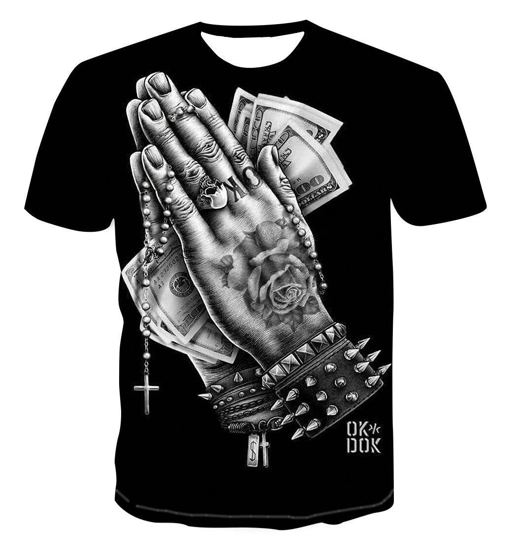 Men's Fashion 3D Printed Short Sleeve T-Shirt
