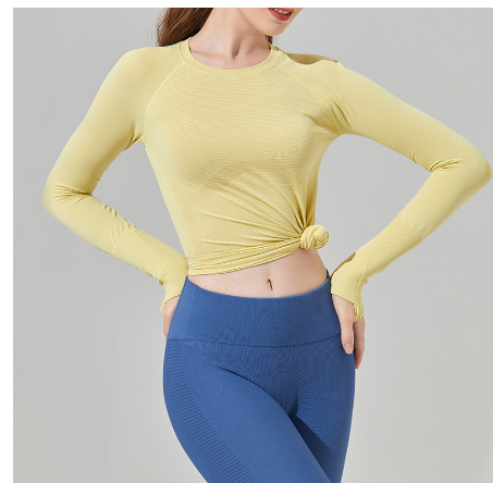 Women's Long Sleeve Sports T-Shirt for Yoga and Running Karis Fashions