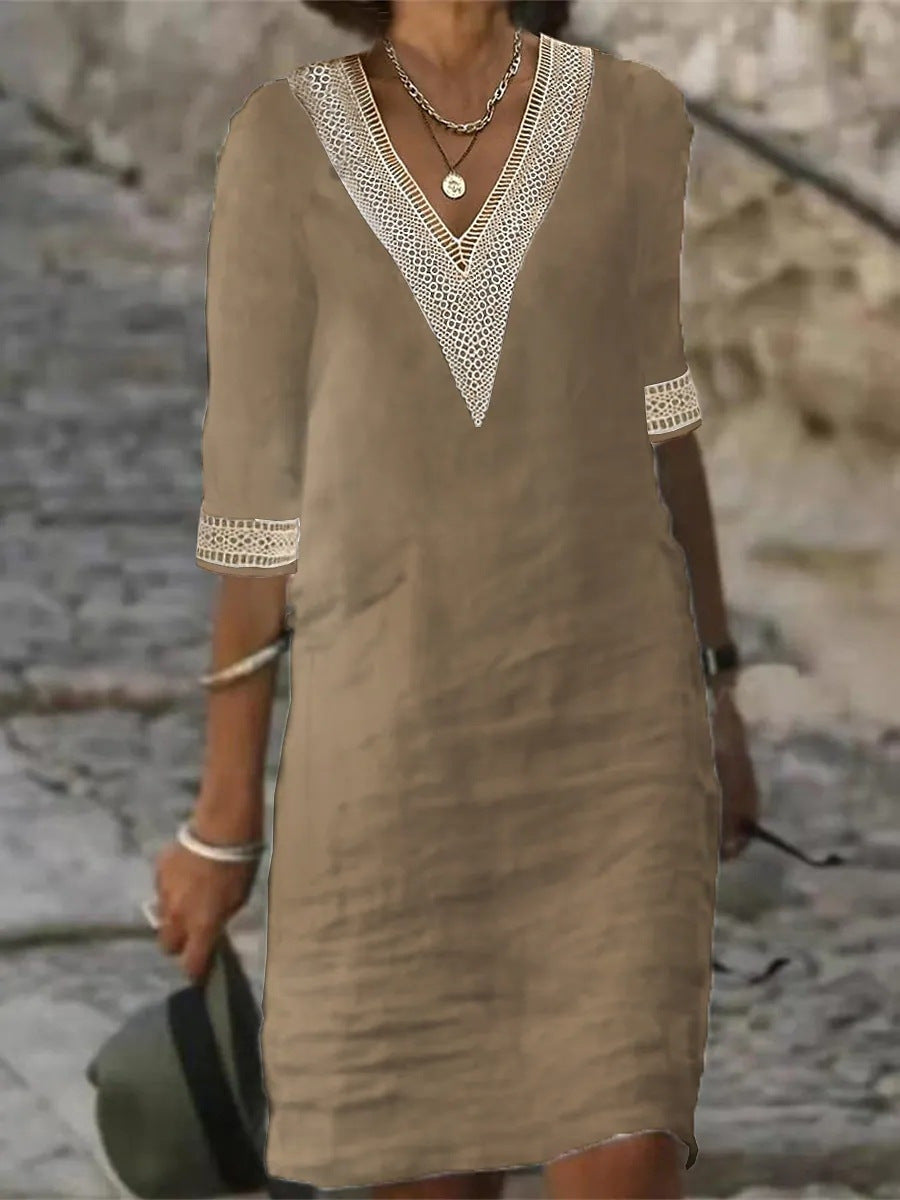 YZ1224 Women's Casual Loose Dress for Fall/Winter