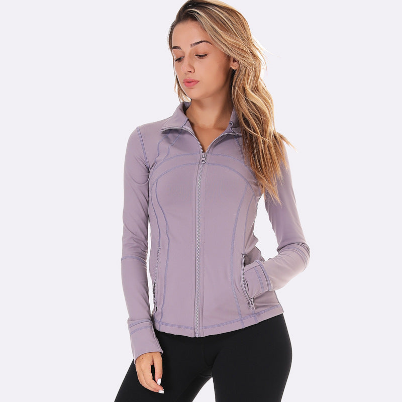 2020 Women's Yoga Jacket - Slim Fit Long Sleeve Zip Karis Fashions