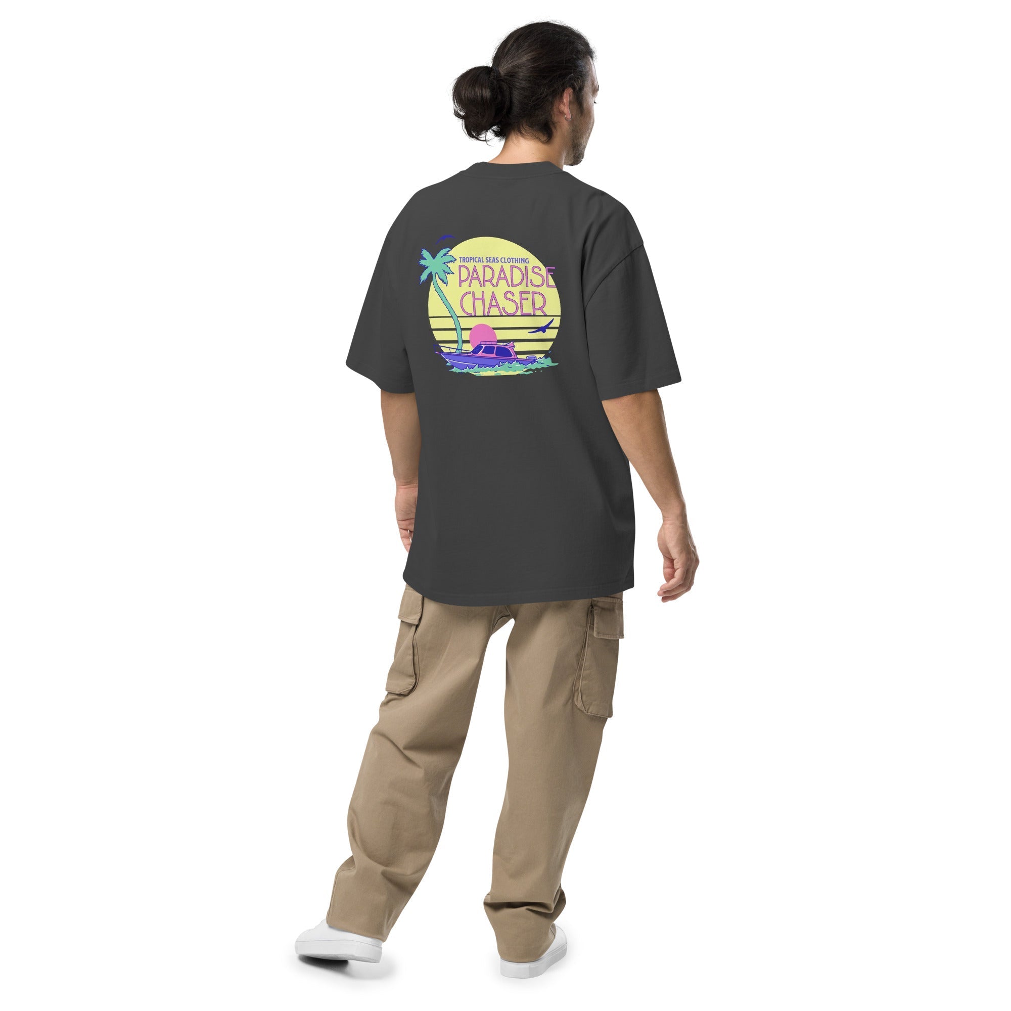 Oversized Paradise Chaser faded t-shirt Karis Fashions