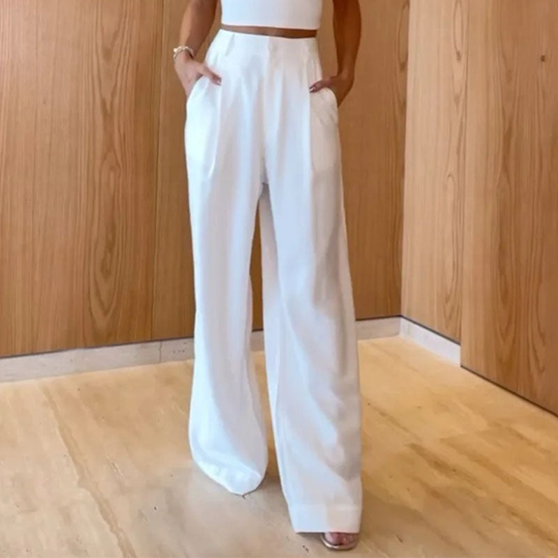 2023 Summer Women's Set: Loose Top & Wide-Leg Pants